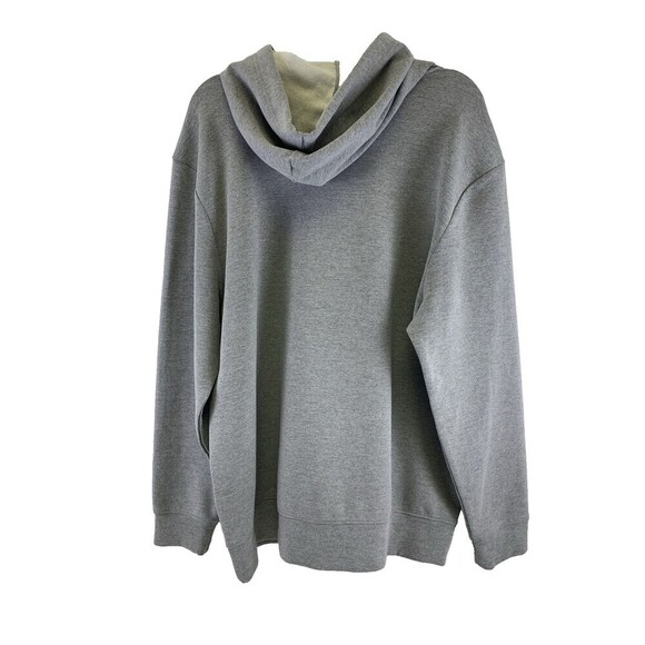 GapFit Gray Performance Hooded Sweatshirt Pullover Breathable Pockets Mens XL - Picture 6 of 12